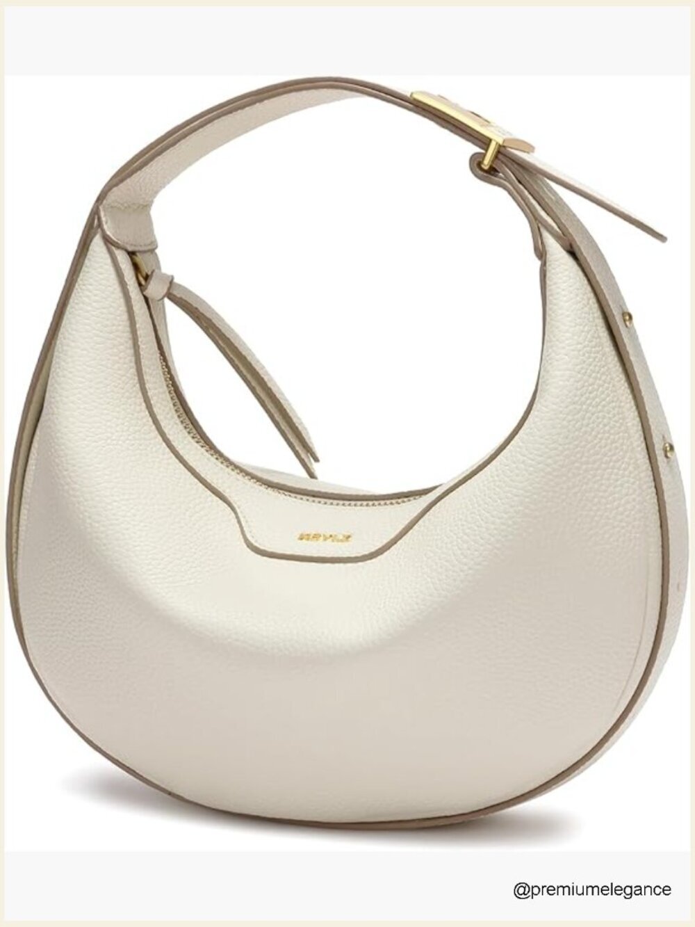 Trendy Crescent Hobo Shoulder Crossbody Bag Vegan Leather